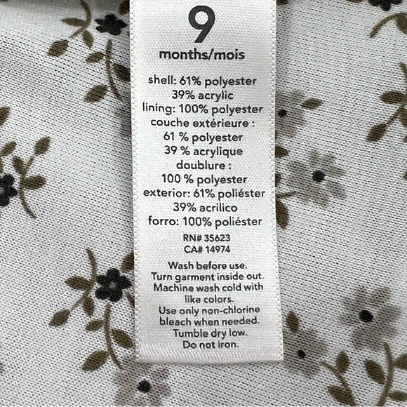 CARTERS Brown & Gray Lined Faux Fur Sleeveless Vest Jacket Size 9 Months - Picture 5 of 6